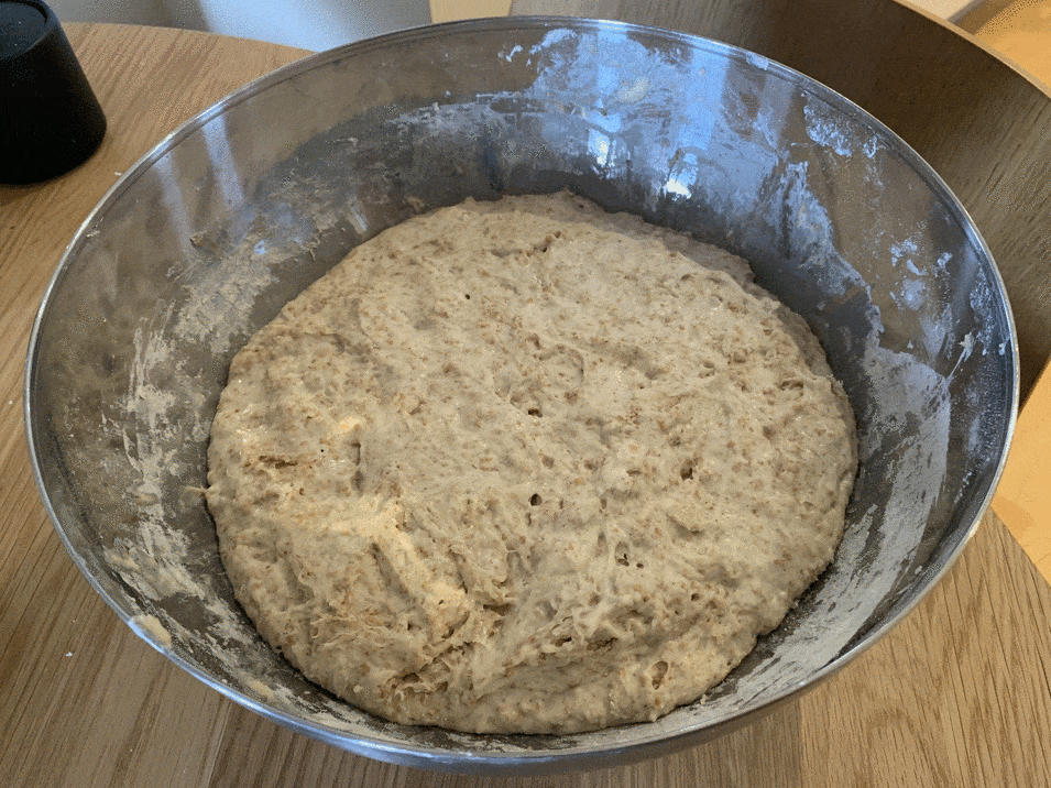 A timelapse of dough rising