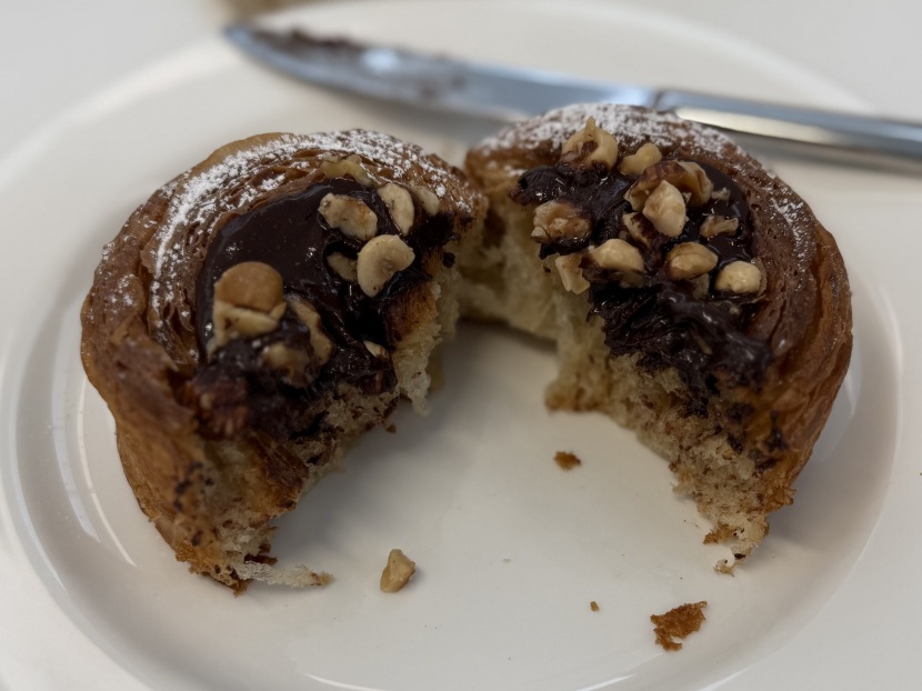 A chocolate hazelnut swirl