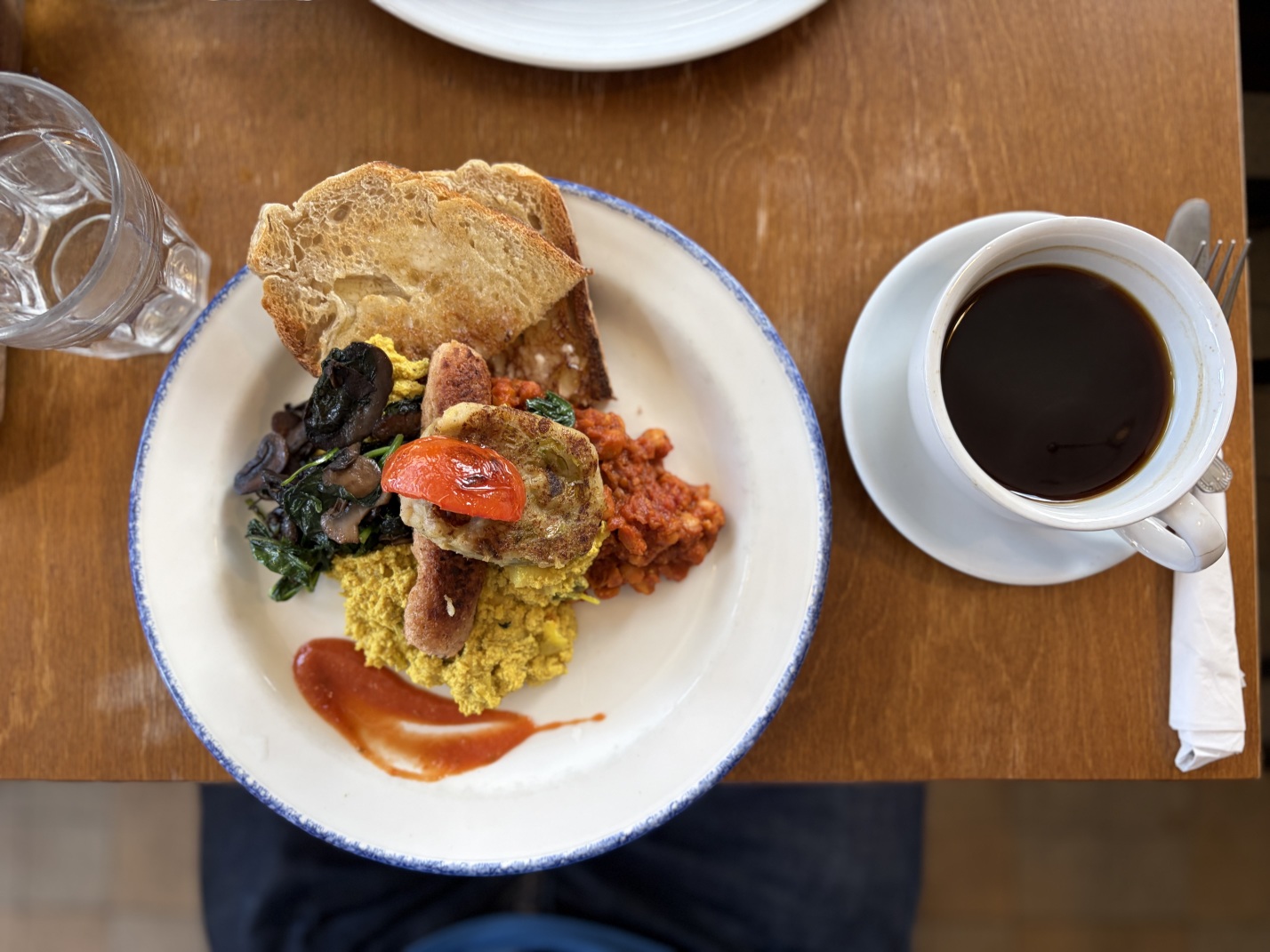 The “fullest vegan” all-day breakfast at Blue Brick Café