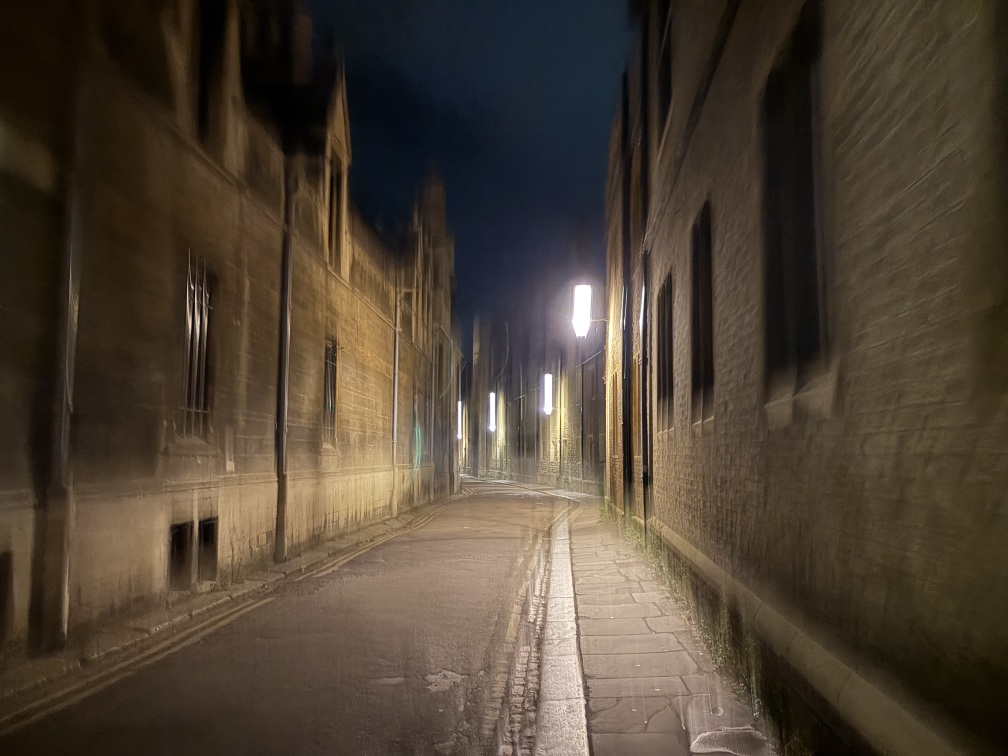 A blurred long exposure of Trinity Lane